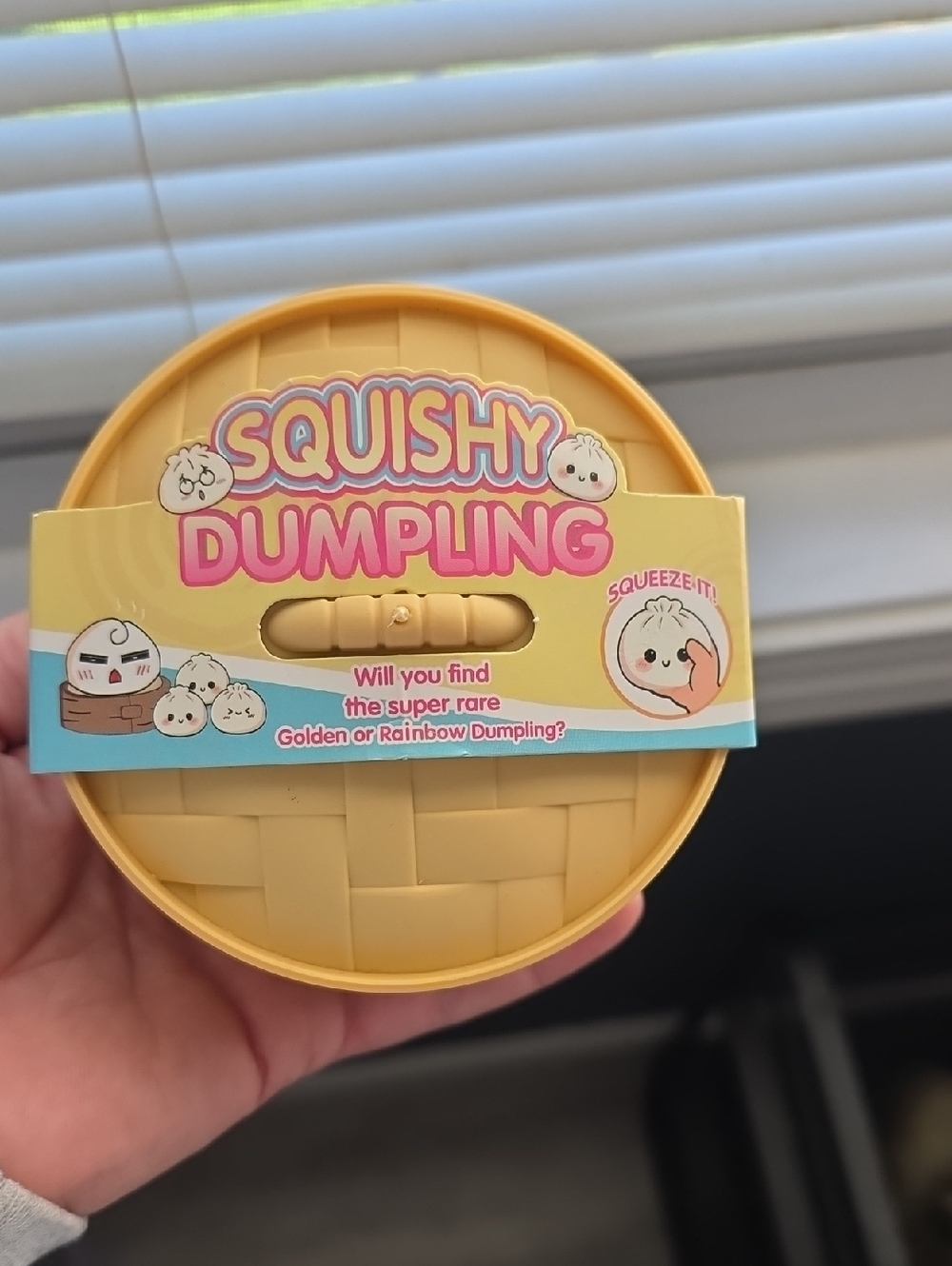 Squishy Dumpling Squeeze Toy - Yellow